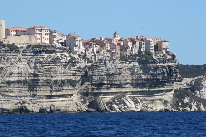 Approaching Bonifacio, Corsica © Mariner Boating Holidays http://www.marinerboating.com.au